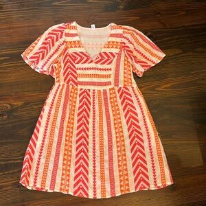 Old Navy Aztec printed short sleeve dress